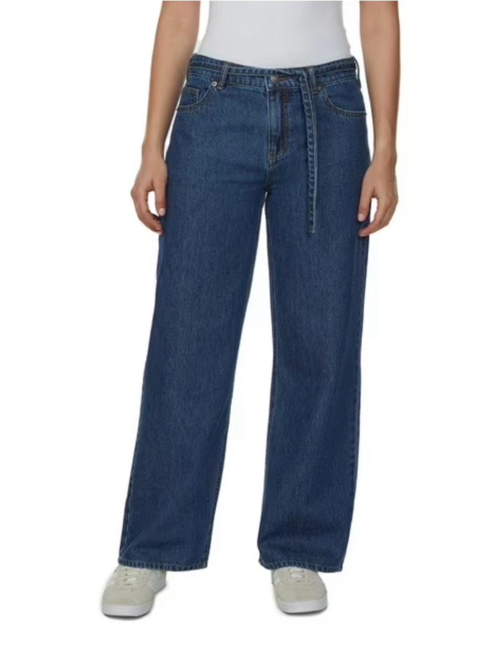 NWT Women’s Dark Wash 100% Cotton Buffalo Jeans Wide Leg Belted Jeans - Size 22